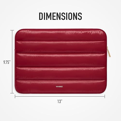 Vista 22 de VANDEL - Funda para laptop de 13 a 14 pulgadas, color blanco para mujer, funda para MacBook Pro de 14 pulgadas, MacBook Air de 13 pulgadas, iPad Pro