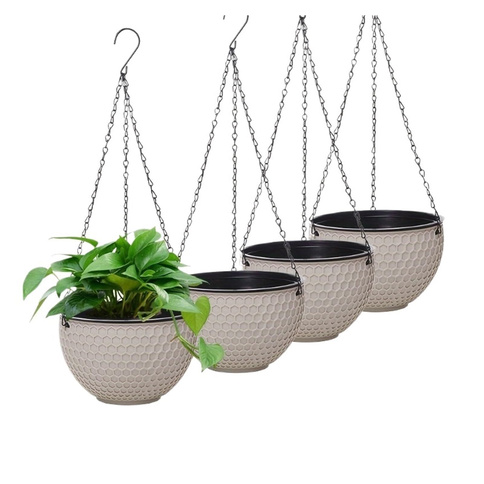 Qjzkwxalmp Beige Garden Hanging Planter Macrame