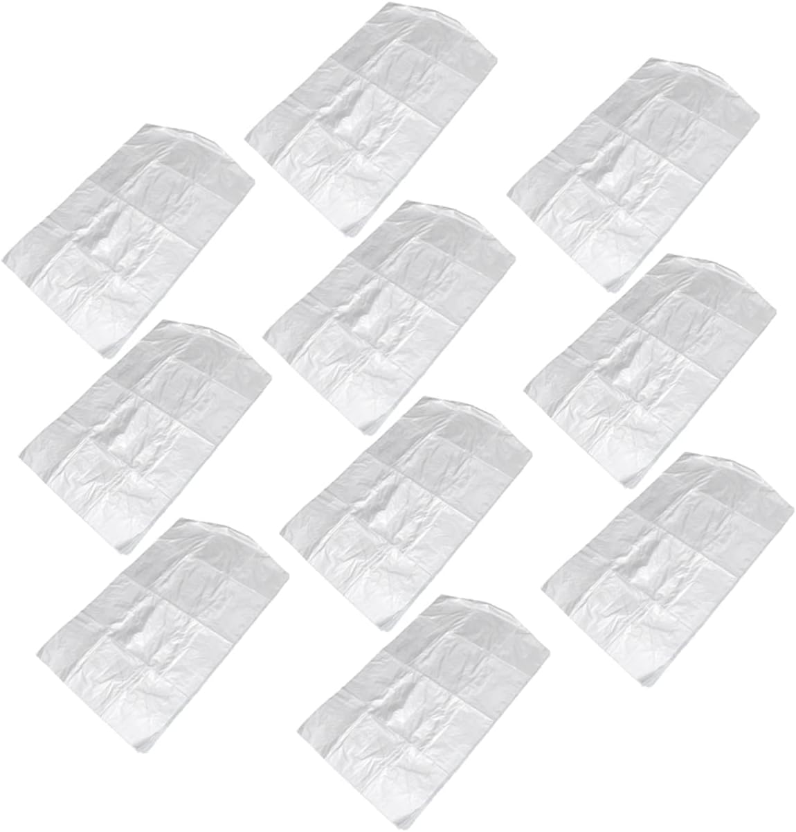 PRETYZOOM 50pcs Garment Protective Covers Dry Cleaner Bags Wardrobe Covers Clothes Bag Hanging