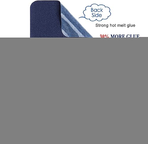 Miniatura 3 de TXSN Parche de reparación termoadhesivo para ropa, pantalones, reparación y decoración, tamaño de 3 x 4-14 pulgadas, 12 unidades, color rojo