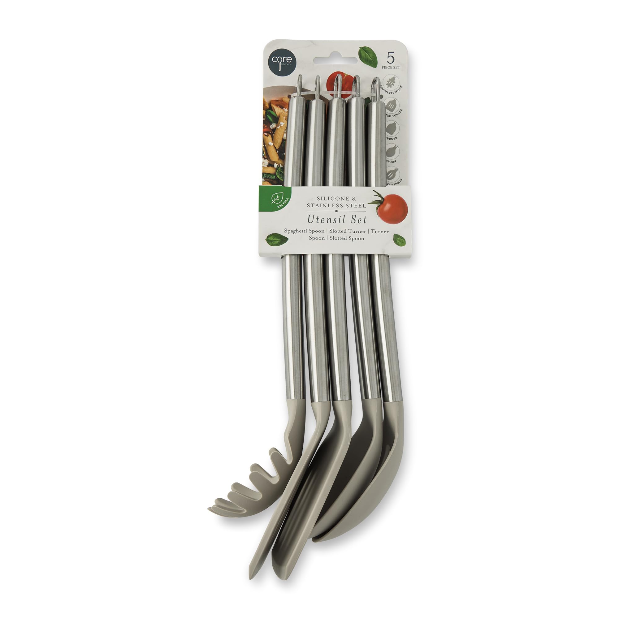 Amazon.com: Core Kitchen 5-Piece Silicone & Stainless Steel