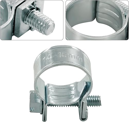 Miniatura 8 de Abrazadera de tubo ajustable de acero inoxidable para tubería de combustible (0.23 a 0.31 pulgadas), abrazadera de tubo ajustable para tubería de