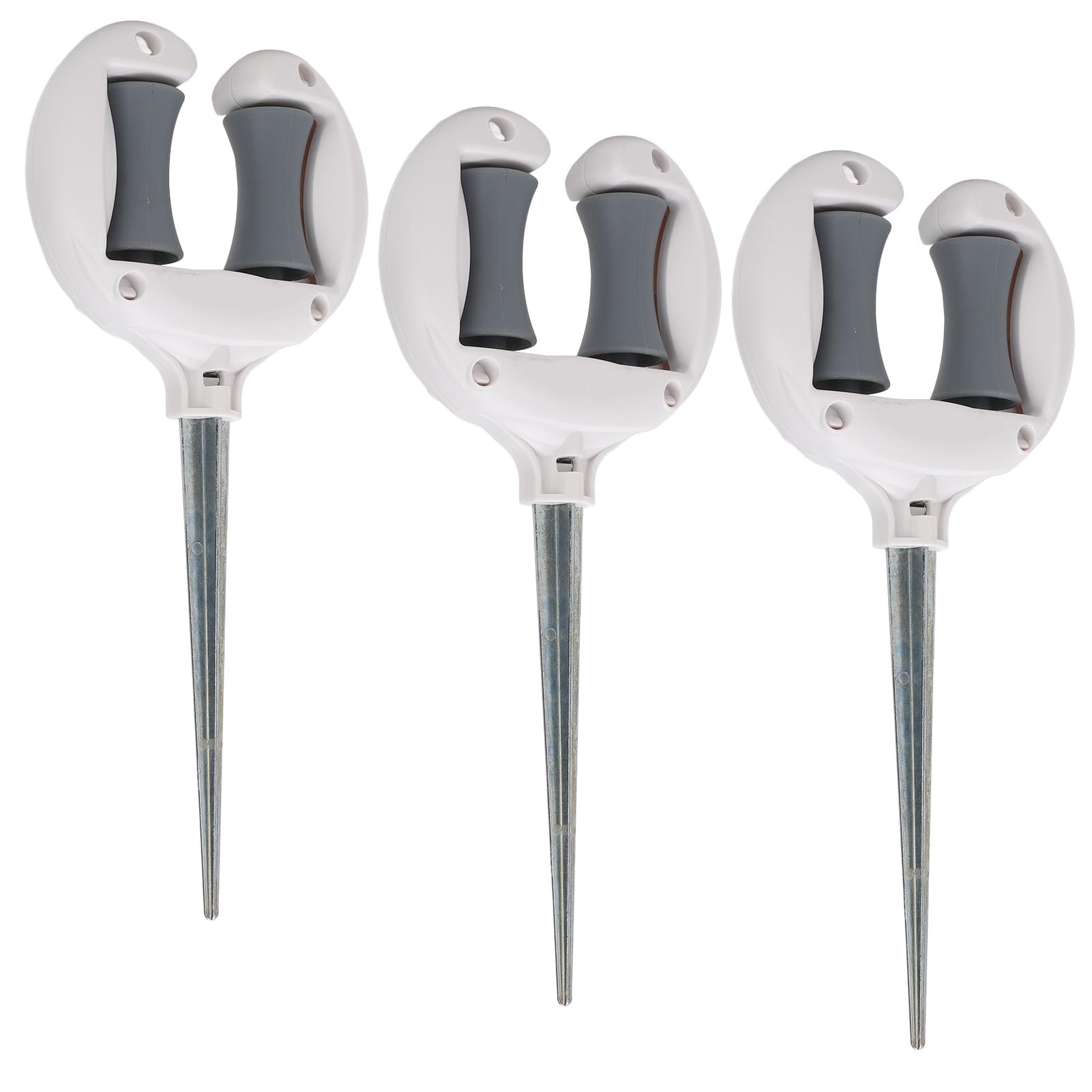 Piquet de guidage de tuyau d'arrosage 15 cm support de rouleau en métal