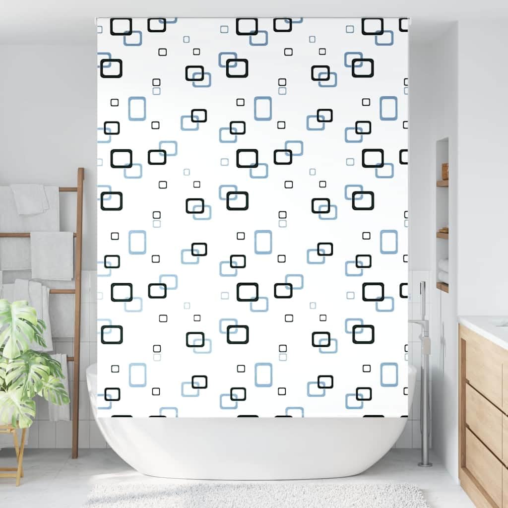 Rideau de douche PEVA haut de gamme 146 cm avec montage plafond ou mur