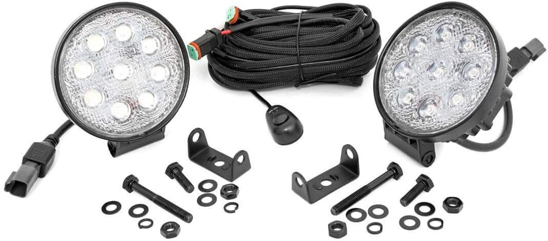 Rough Country 4" LED Round Offroad Lights | Pair - 70804