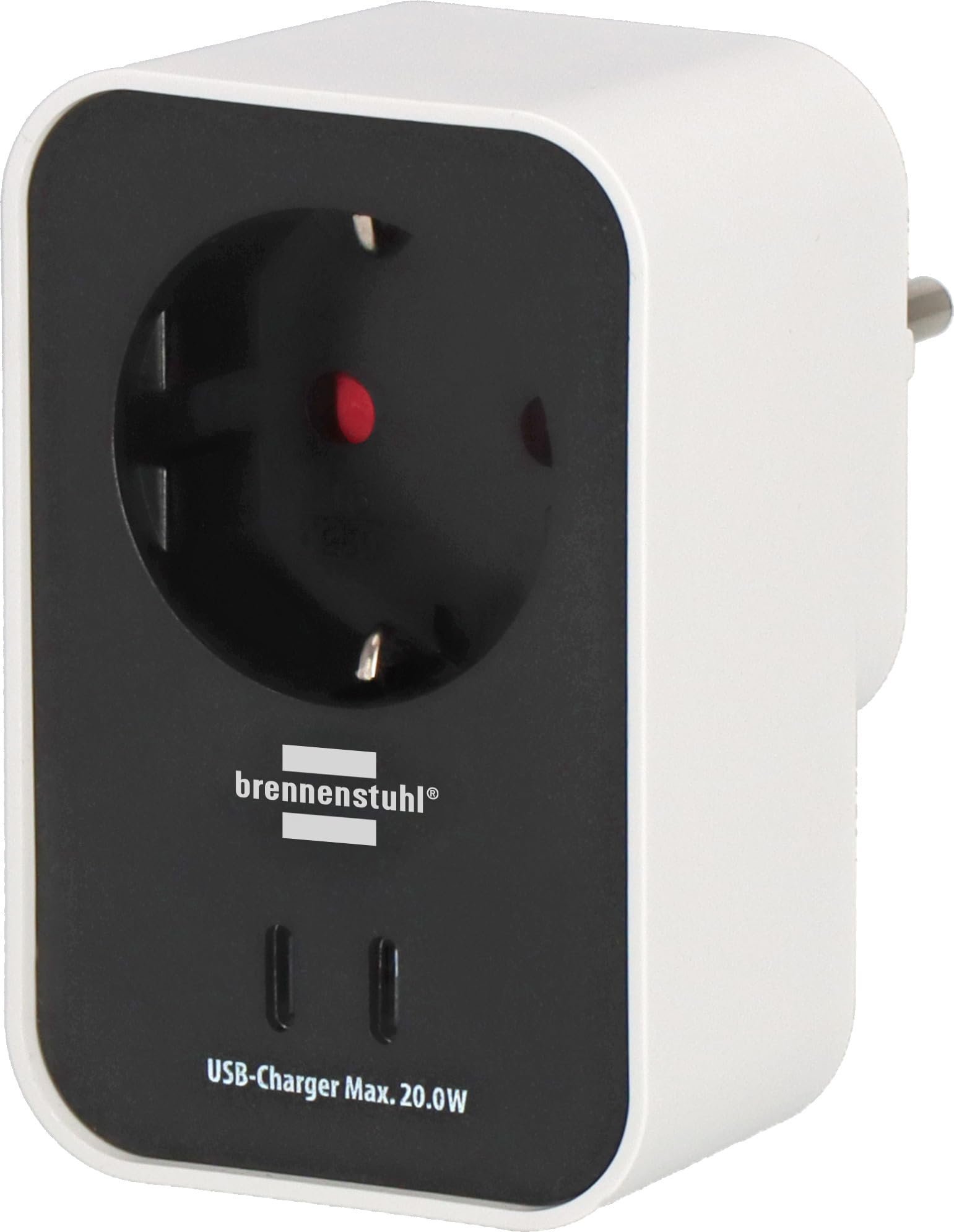 Brennenstuhl Connect Adattatore per presa Wi-Fi WA 3600 PD01 con 2 porte USB C (presa WiFi 2.4 GHz compatibile con Alexa e Google Assistant, presa intelligente con timer, app gratuita)