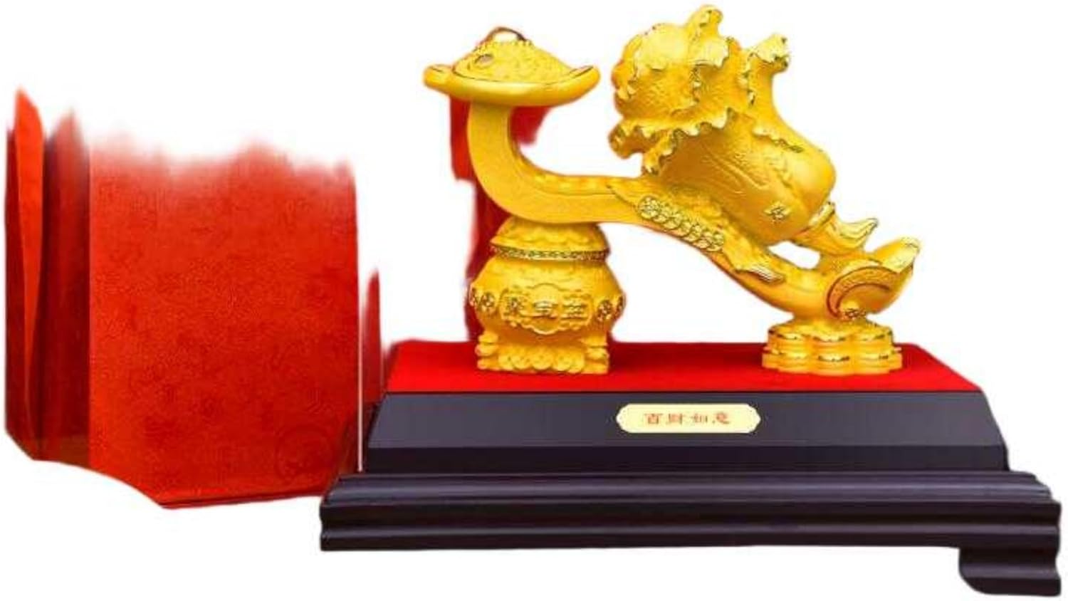 MOYEE 绒沙金 Cabbage Figurine 白菜摆件 Crafts for Home Office TV Decoration 如意客厅招财 Start Business Decorations 聚宝搬家礼物开业乔迁新居高档 - 982