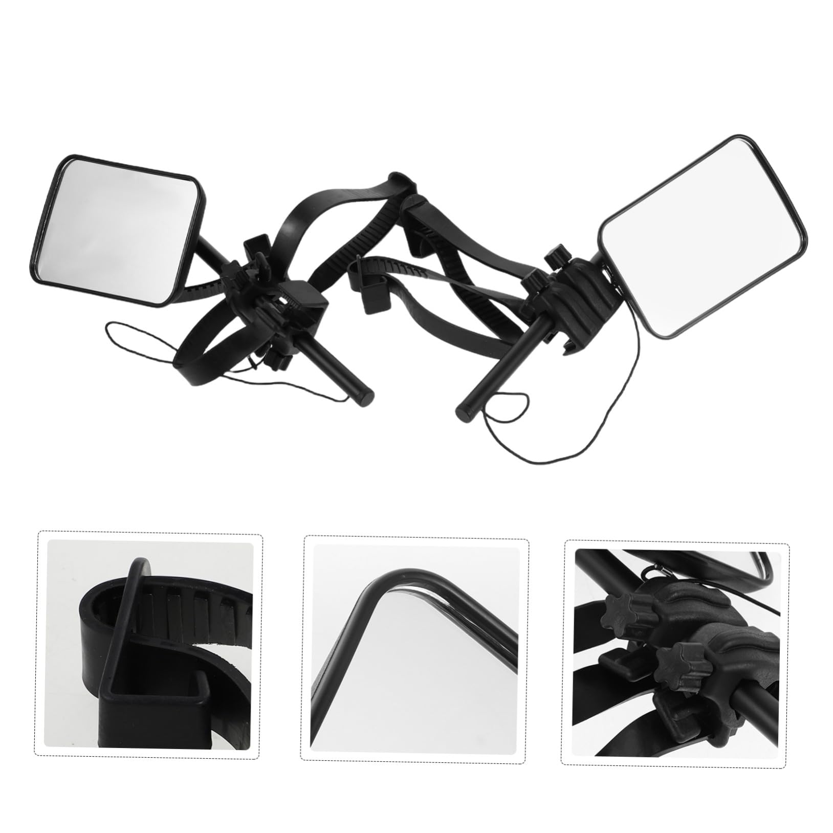 Extensores de Espejo de Remolque para Camioneta, Par Negro