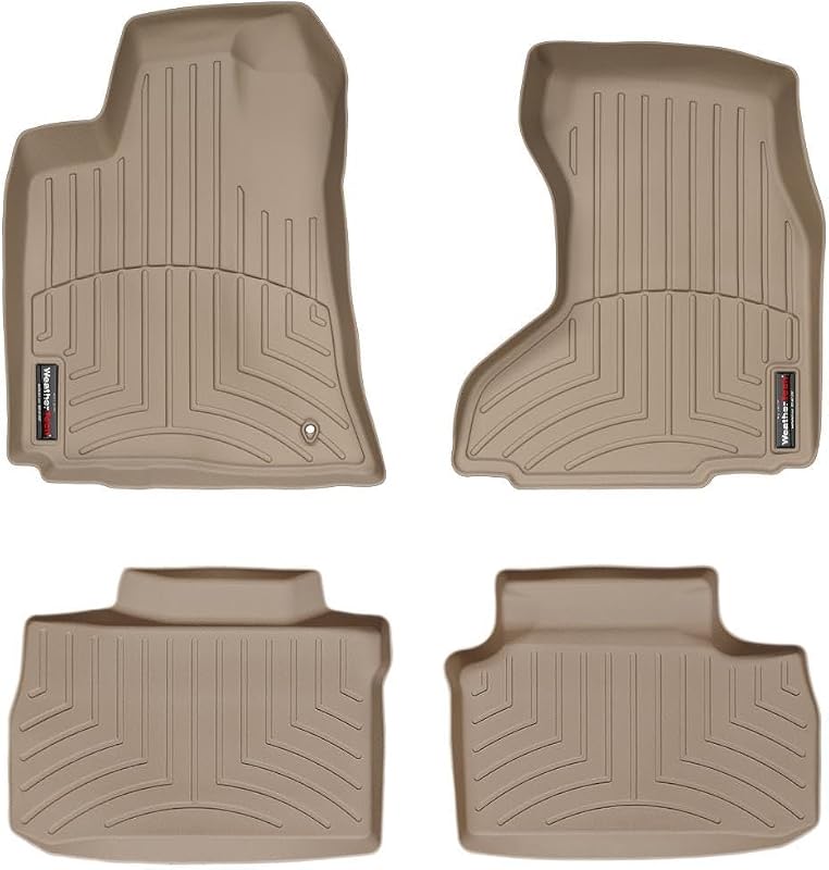 WeatherTech Custom Fit FloorLiners for Dodge Charger, Magnum, 300-1st & 2nd Row (451631-450692), Tan