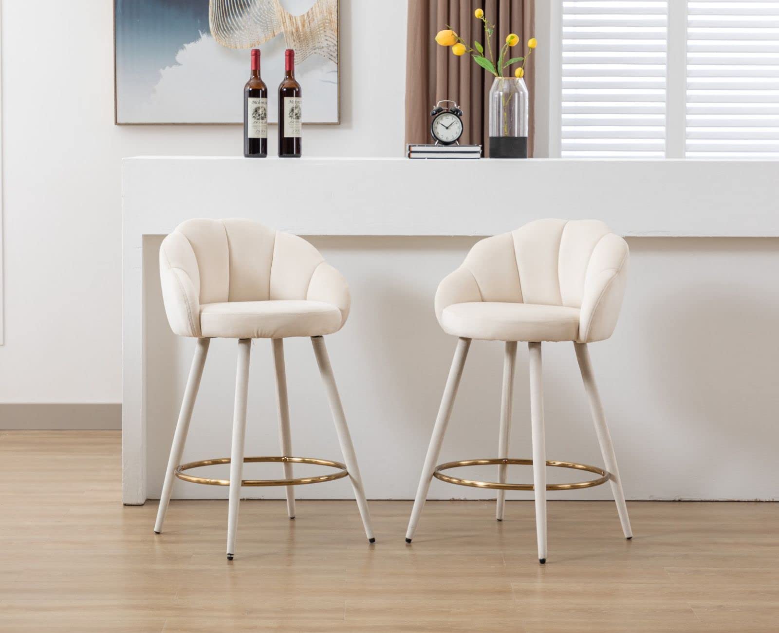 Sgabello Bar Utlenianie Set Di Sgabelli Da Bar In Tessuto