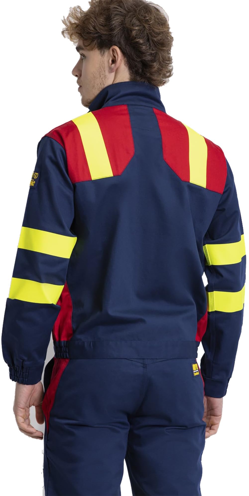 WORKTEAM B1199 Cazadora Ignífuga Combinada Antiestática para Soldadura y Arco Eléctrico Visibilidad Realzada