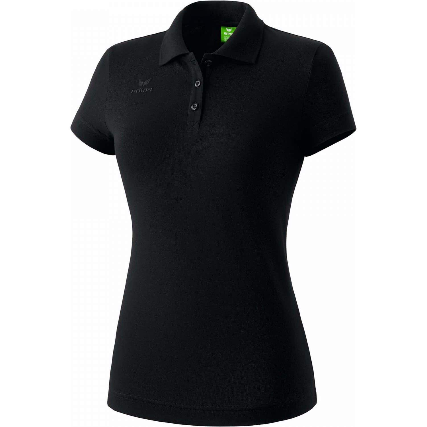 Erima Women's Casual Basics Teamsports Polo Shirt - Black, Size 46
