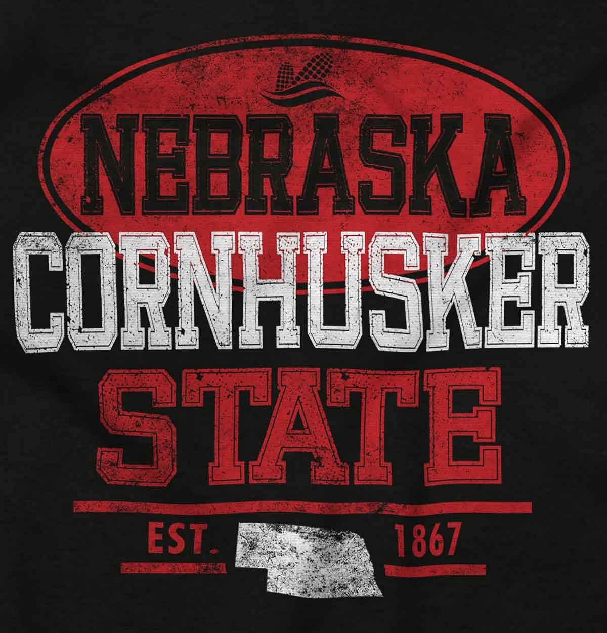 Brisco Brands Nebraska NE Corn Logo Souvenir Baby Romper Boys or Girls