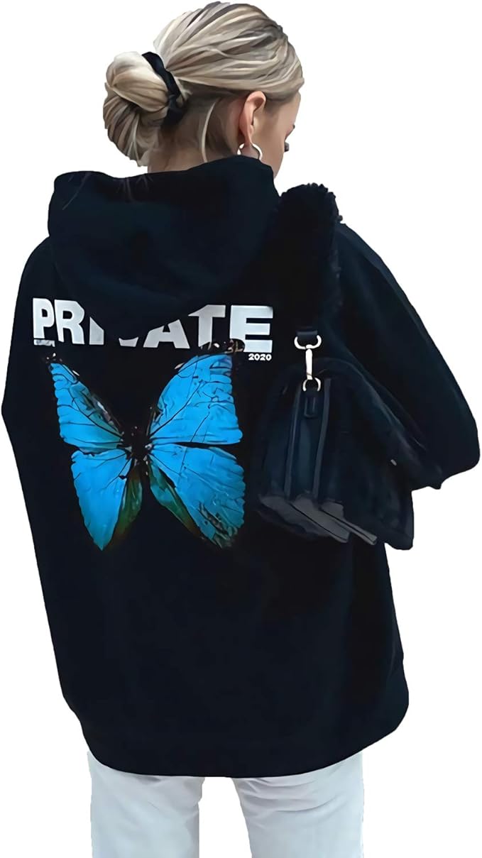 Hoodie private butterfly Clearance