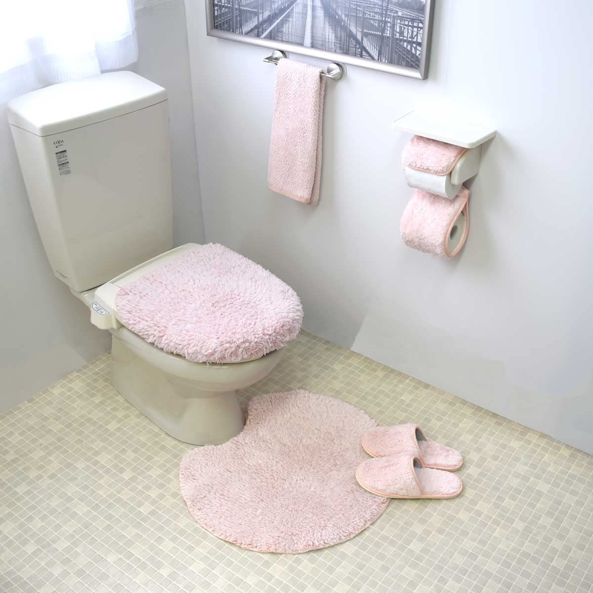 Amazon | San-Luna トイレタリー 5点セット「マシュマロ」ピンク