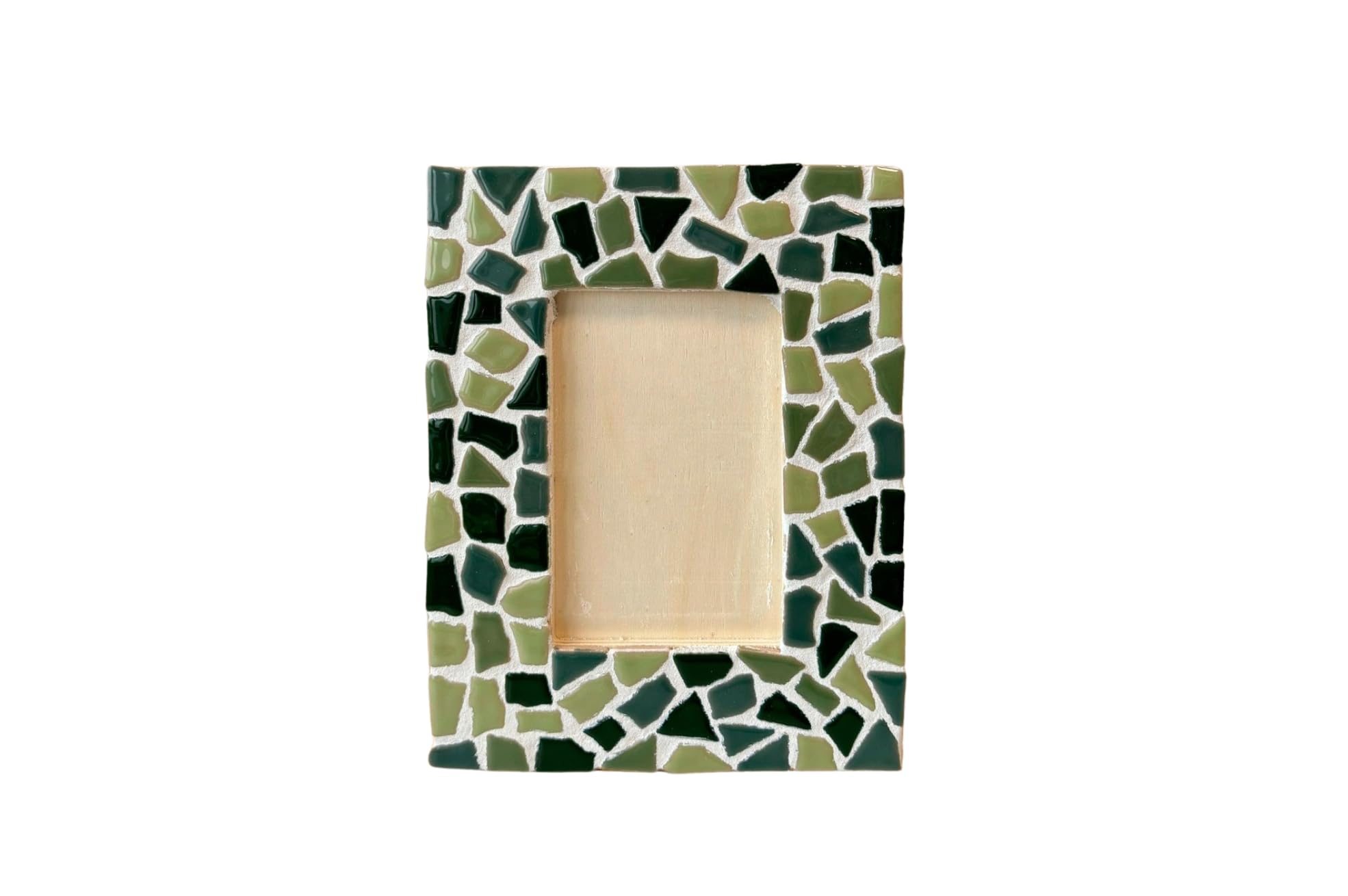Little Creations DIY Mosaic Picture Frame | Green | 20 x 16 cm | DIY Wooden Picture Frame | Design Your Own Photo Frame | Mosaic Craft Set | DIY Picture Frame Set