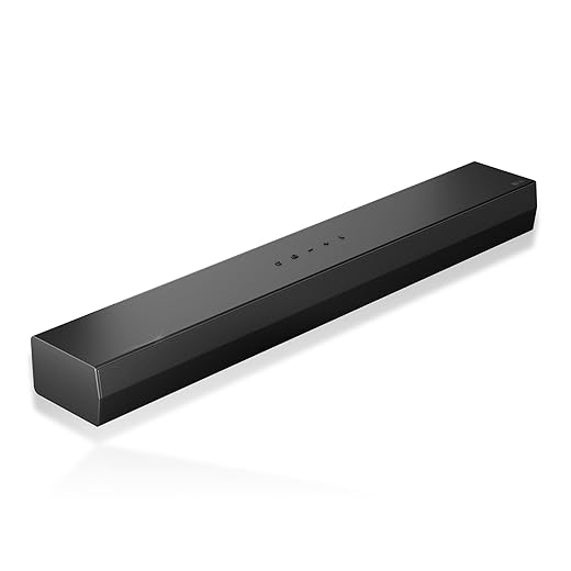 LG S20A - Barra de Sonido Inteligente, Bluetooth, 50W, 2.0 Canales, Compacta con Doble Woofer Integrado, Dolby Digital, DTS Digital Surround, Negro