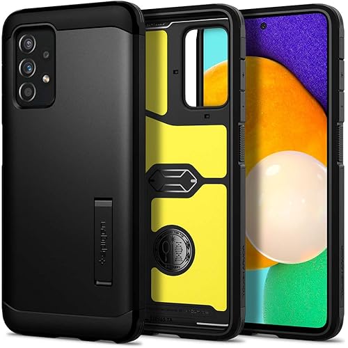 Spigen Tough Armor [Extreme Protection Tech] Designed for Galaxy A52 Case (2021) / Designed for Galaxy A52 5G / Designed for Galaxy A52s 5G Case (2021) - Black