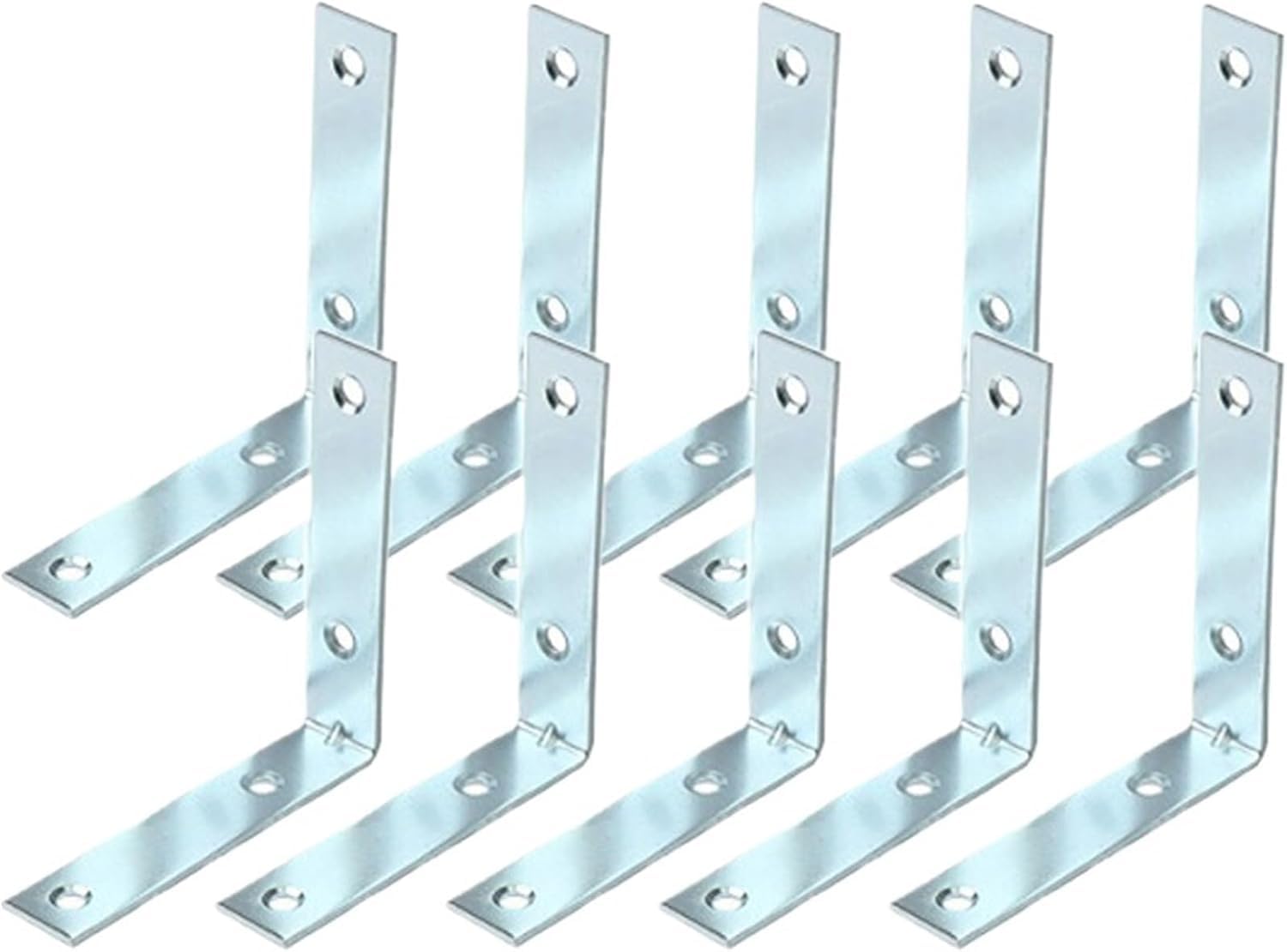 L Brackets 90 Degree Furniture Wood Shelf Door Cabinet Fastener Universal Stainless Steel Brace Joint Hardware(10pcs-40mm)