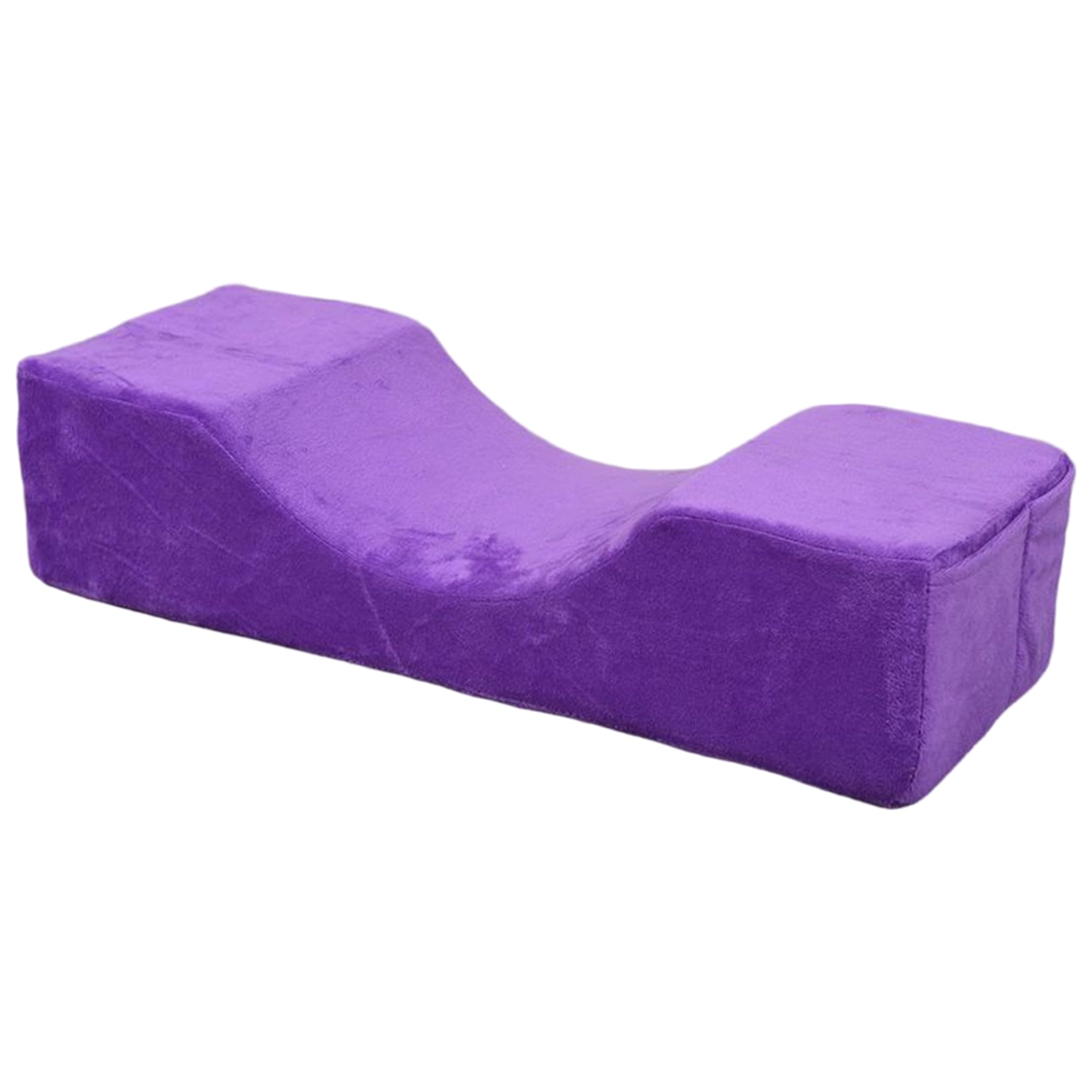 Coussin de cils en velours violet pour le bien-être de vos clientes en salon de beauté