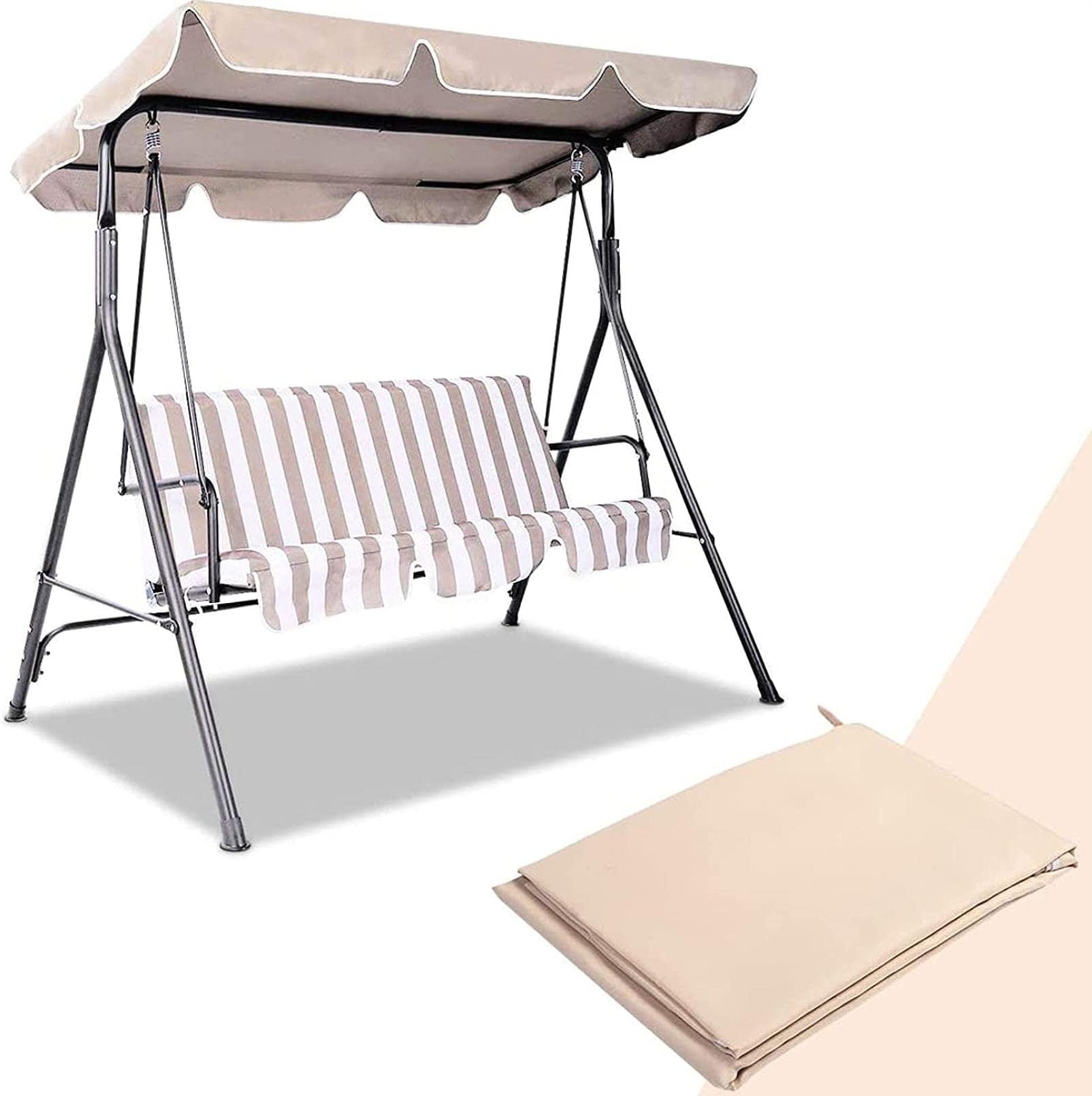 Tetto del Dondolo da Giardino Ricambio, Set di Copertura Superiore Impermeabile per Altalena da Patio, Copertura di Ricambio per Gazebo da Esterno, pergolati, sedie, Tenda da Sole, altalene da portic