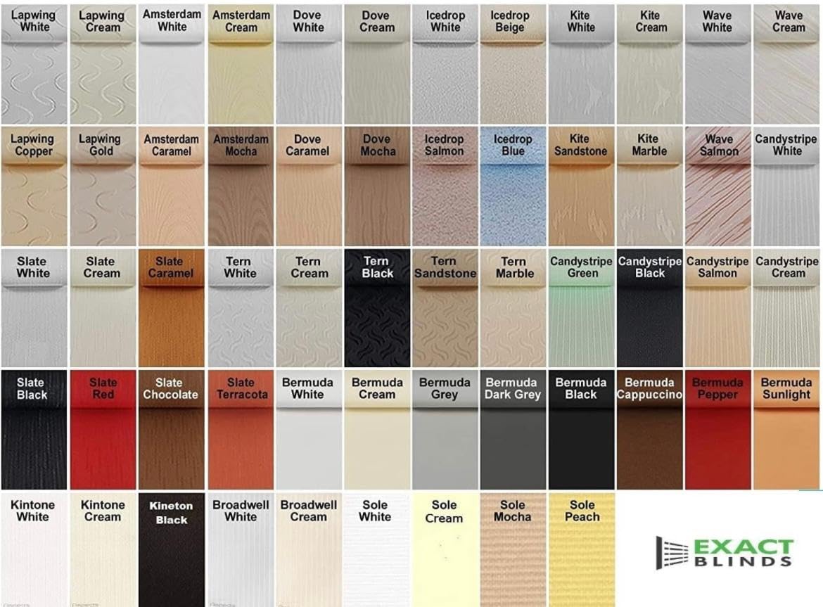 Custom made BROADWELL Vertical Blinds Slats Made to Measure 89mm (3.5