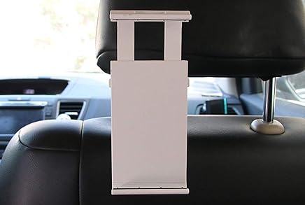 LUCKLYSTAR? Sorporte de Tablet Soporte de Coche Universal Sostenedor de Giro 360 Grados para Reposacabezas Soporte para Tablet para 4-12 Pulgadas(Blanco) LUCKLYSTAR? Sorporte de Tablet Soporte de Coche Universal Sostenedor de Giro 360 Grados para Reposacabezas Soporte para Tablet para 4-12 Pulgadas(Blanco)