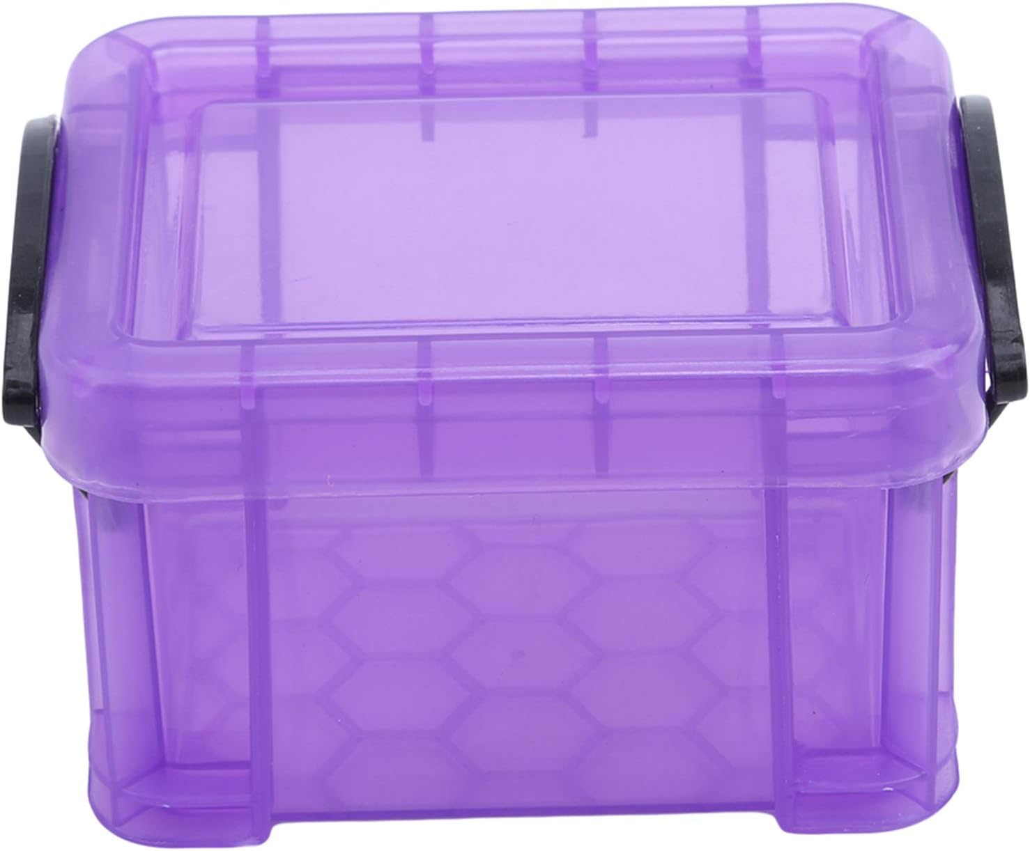 ZALING Mini Transparent Storage Box With Lock Lid Cute