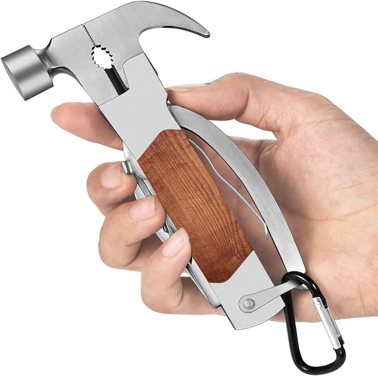 Multitool Dad Gifts, Christmas Presents for Men Dad Papa Father Stepdad Grandad, Father Day Gifts from Daughter Son, Cool Gadgets Mini Hammer Tool Gifts for Birthday Gifts for DIY Outdoor Camping