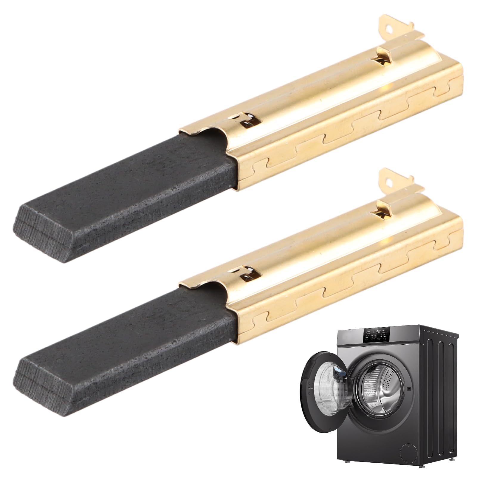 Spazzole Carbone Per Lavatrice JOYOLA – Modello L94MF7, 1 Paio, Dimensioni 5 X 13,5 X 39,6 Mm
