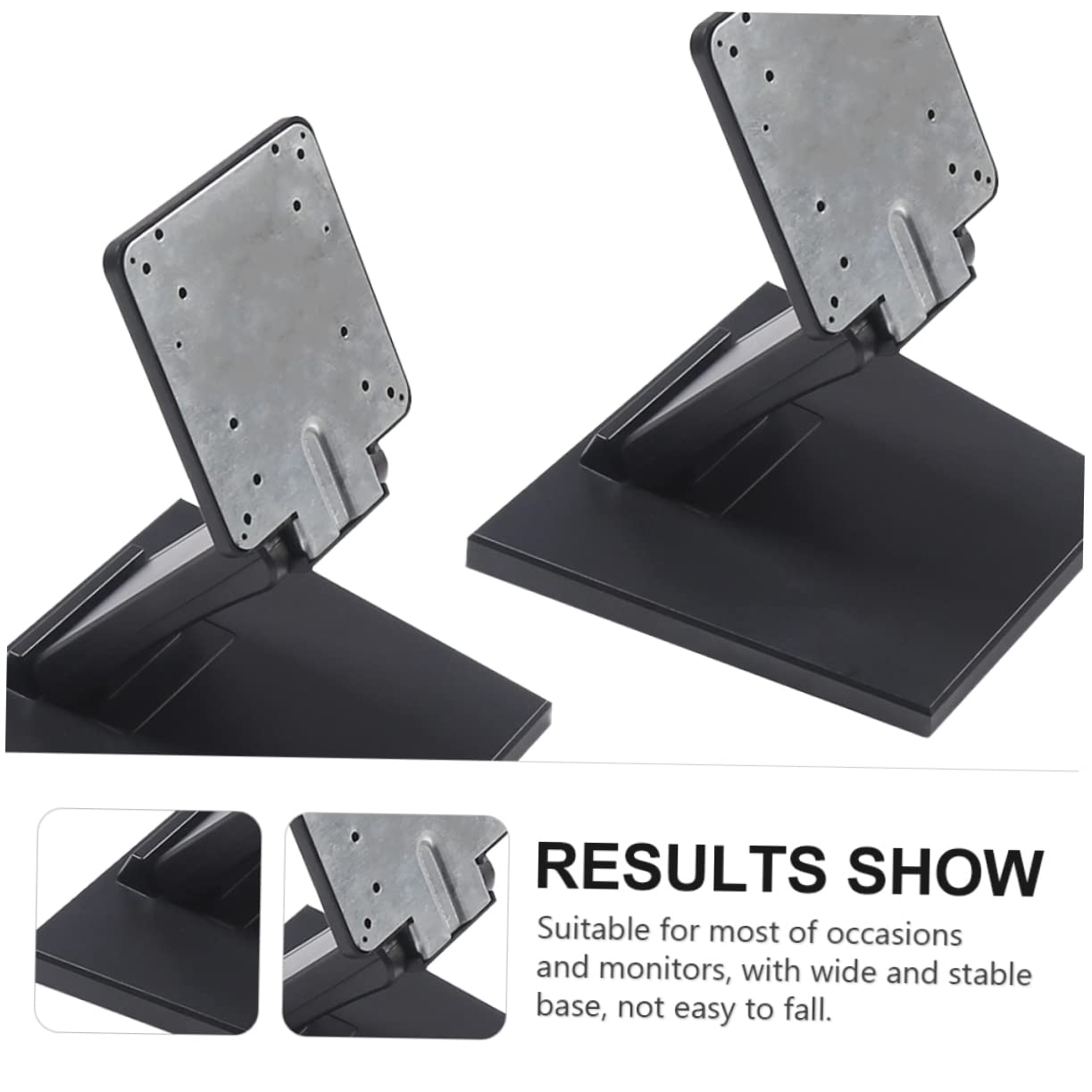 jojofuny Supporto per Monitor Base Stabile per Monitor LCD Staffa in Ferro per Computer Altezza per Ufficio Studio