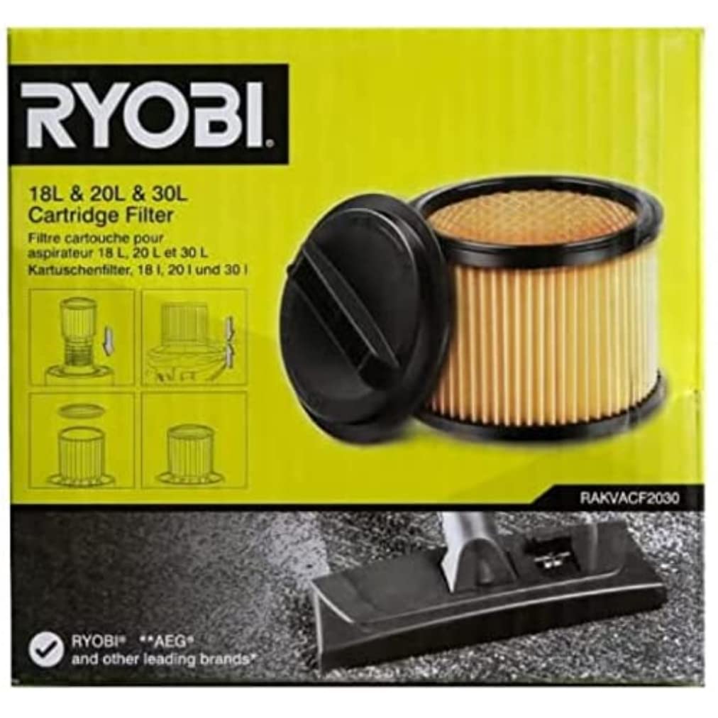 Filtro di ricambio RYOBI - Per aspirapolvere 18L - 20 L - 30L - RAKVACF2030
