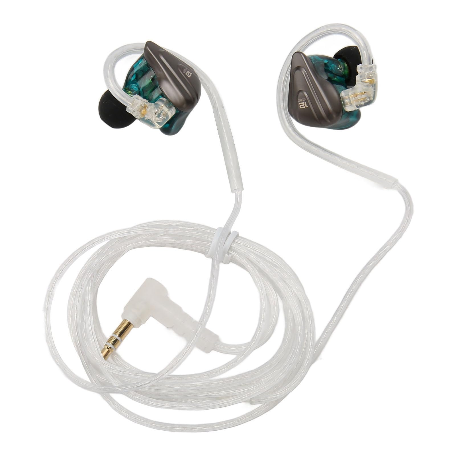 ZSX Przewodowe Słuchawki Douszne Dynamic Six Driver 5BA 1DD HiFi Stereo Słuchawki IEM z Głębokim Basem, Dwa Odłączane Kable, dla śpiewaków Perkusistów Inżynier Dźwięku Monitory Studyjne