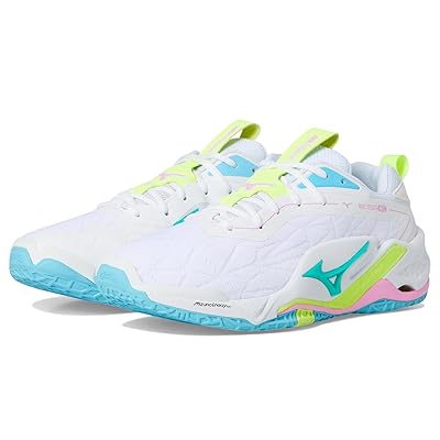 Mizuno Wave Stealth Neo 2 Volleyball Shoes White/Neo Lime