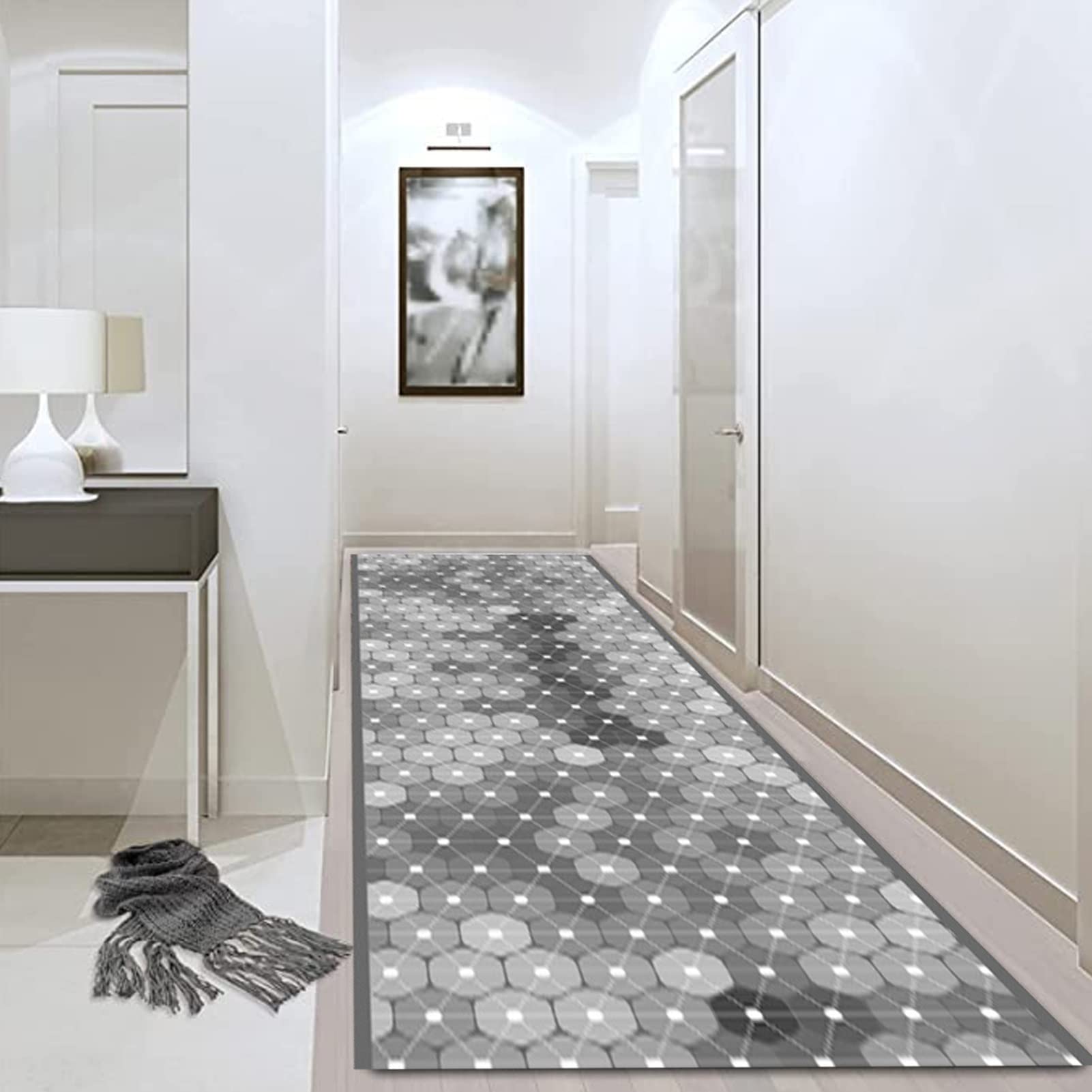Molto lungo corridoio tappeto corridore grigio stretto corridore tappeti per ingresso corridoio cucina brano larghezza dell'hotel 60 cm 70 cm 80cm lunghezza personalizzabile(80×150cm)
