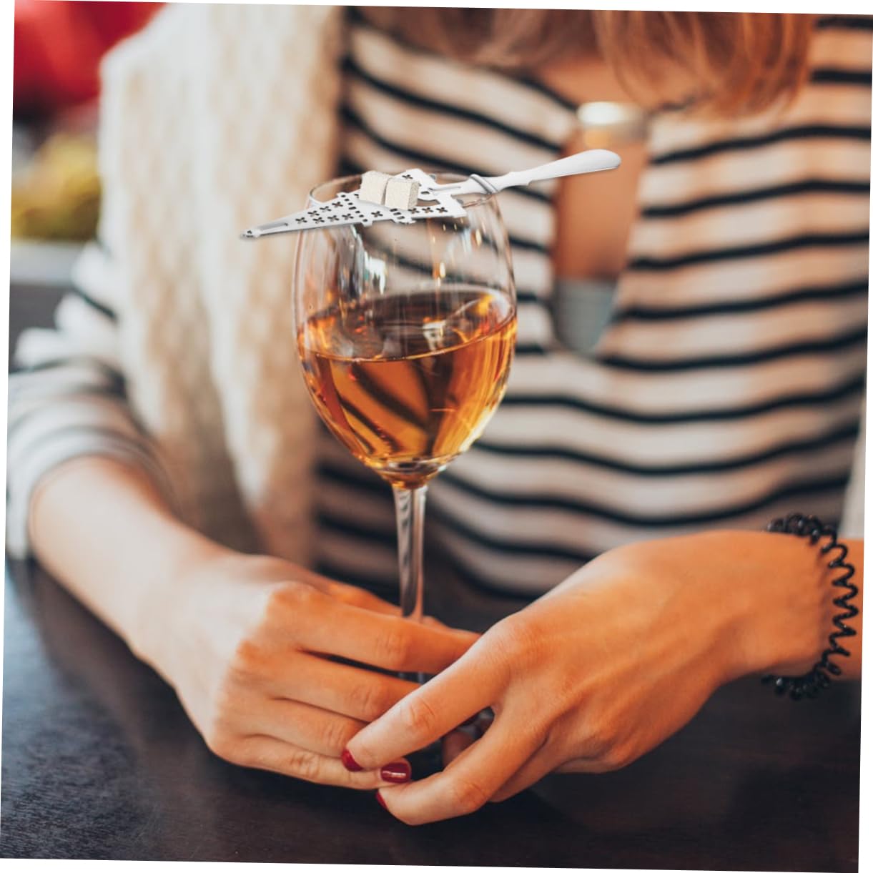 FUNOMOCYA Versatile Kitchen Accessory Absinthe Filter Spoon Sugar Colander Ice Strainer Bar Strainer Set