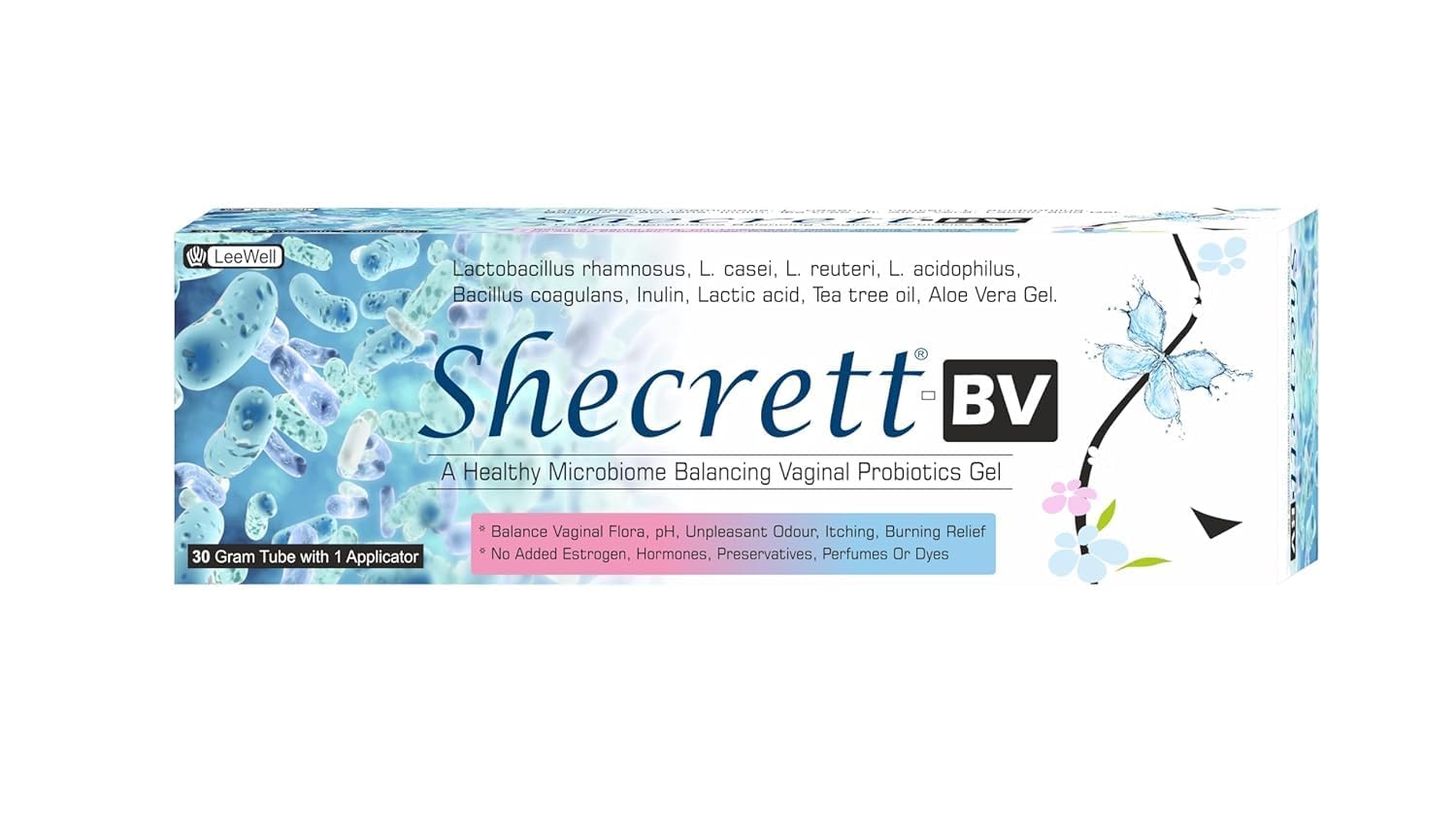 BV Vaginal Prebiotic & Probiotic Gel | Lactobacillus Complex (Lactobacillus rhamnosus, L. casei, L. reuteri, L. acidophilus), Inulin, Lactic Acid | Aloe Vera & Tea Tree Oil | pH Balance & Feminine Wellness Support | Intimate Care Gel for Women -30g-image-38
