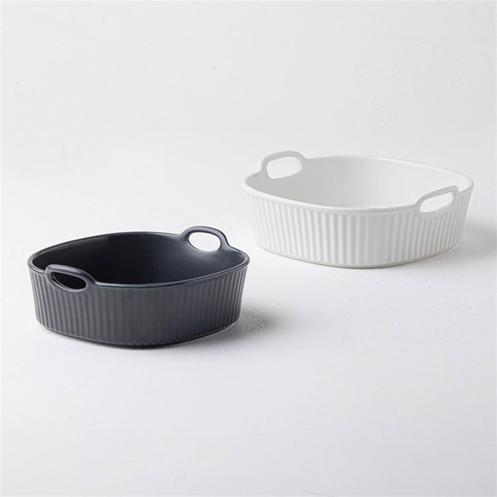 Plat de cuisson carré pour fromage, riz, four à micro-ondes, plat de cuisson en céramique, bol de cuisson à double oreille, plat de cuisson, plat à rôtir