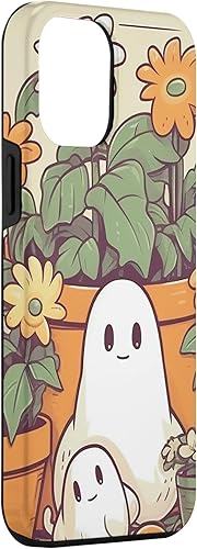 Miniatura 3 de Funda minimalista para iPhone 12 Pro Max con diseño de fantasmas de jardinería