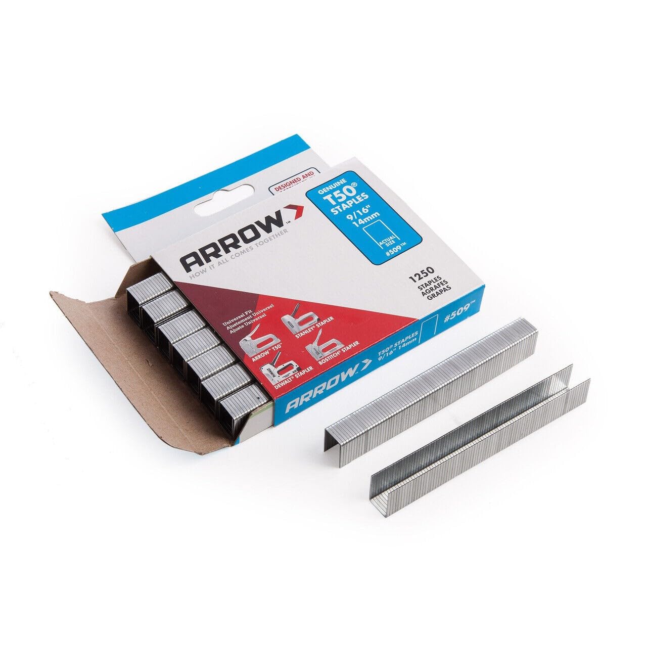 Arrow Fastener 50924 9/16" T50 Staples , Lst 3