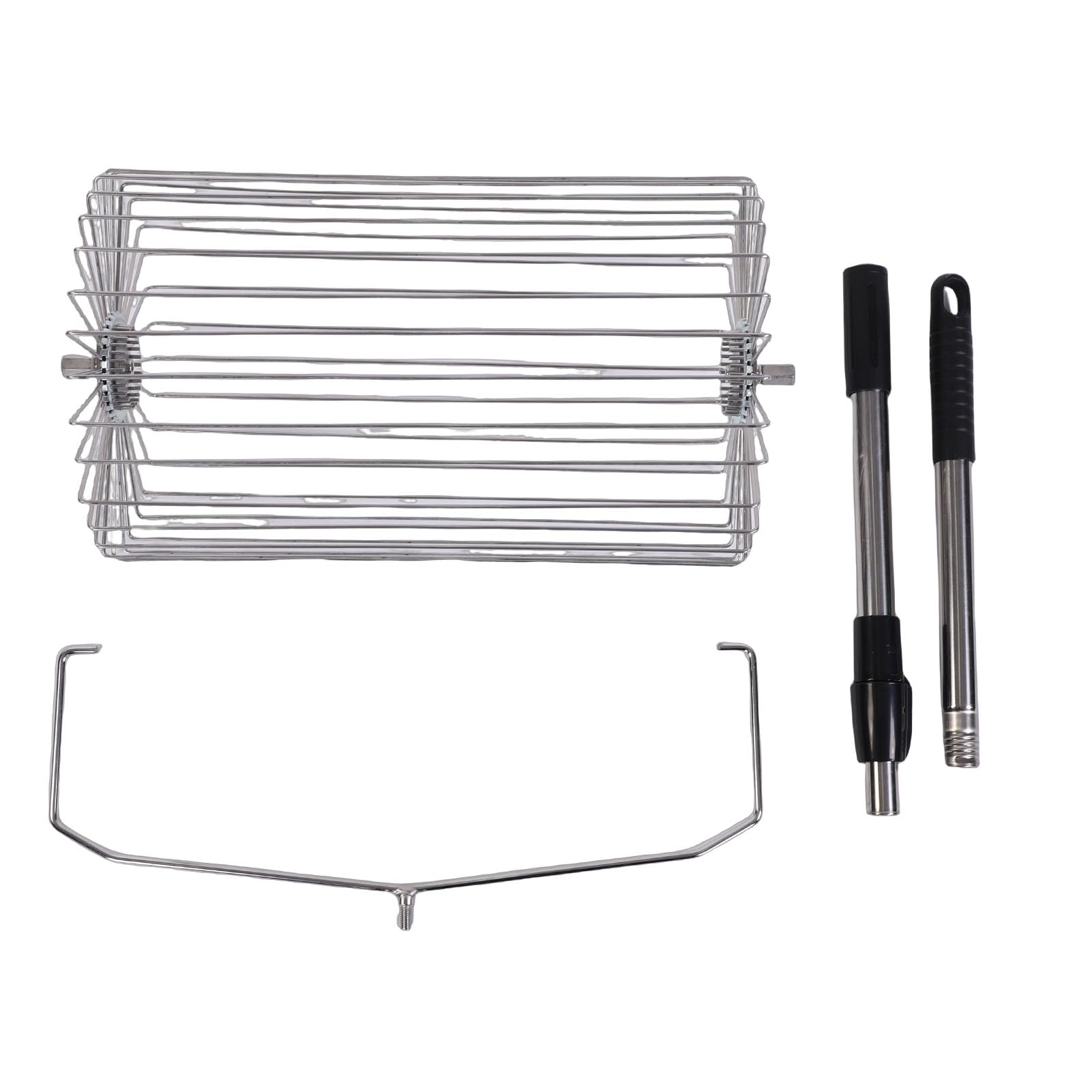 Jenngaoo Tennisball Picker Tragbarer Tennisball Sammler aus Edelstahl (L)