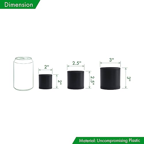 Miniatura 9 de D'vine Dev Paquete de 36 macetas de plástico (12 juegos de 2 pulgadas, 2.5 pulgadas, 3 pulgadas) macetas pequeñas para plantas con agujeros de