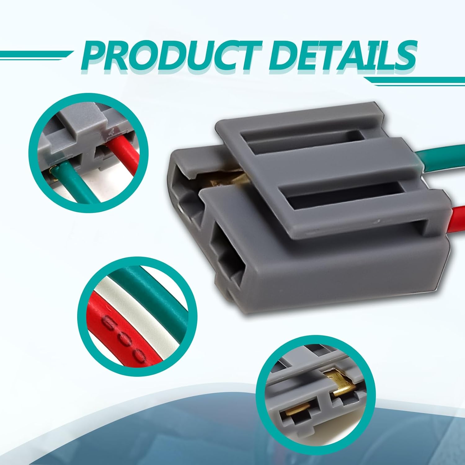 170072 HEI Distributor Pigtail Wire Harness 12v Power and Tach Connector Plug Compatible with RV Chevy GM