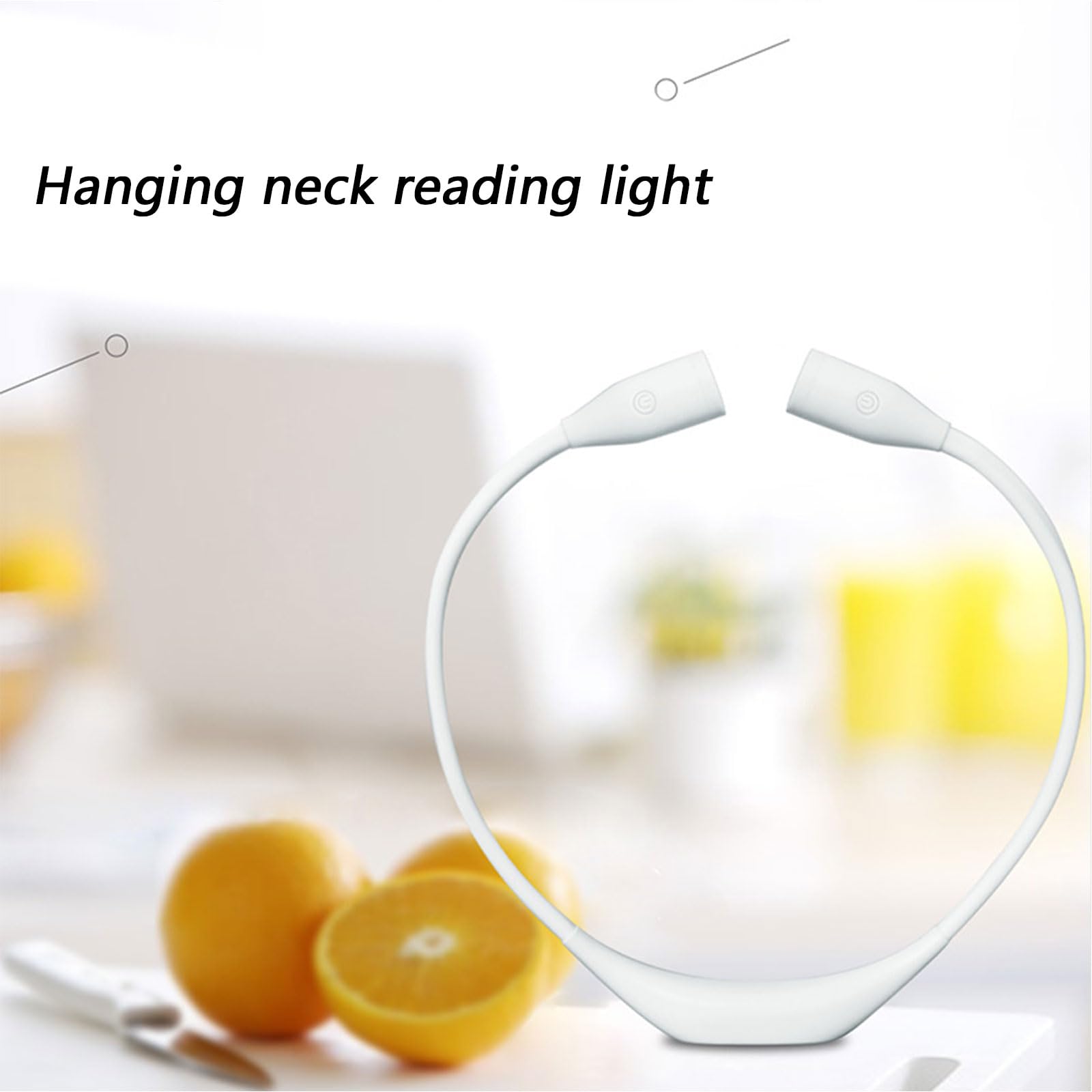 Luz LED para el cuello que protege los ojos, batería recargable, alimentada por USB, para largas horas, cómoda lectura, estudio y viajes, luz de estudio portátil