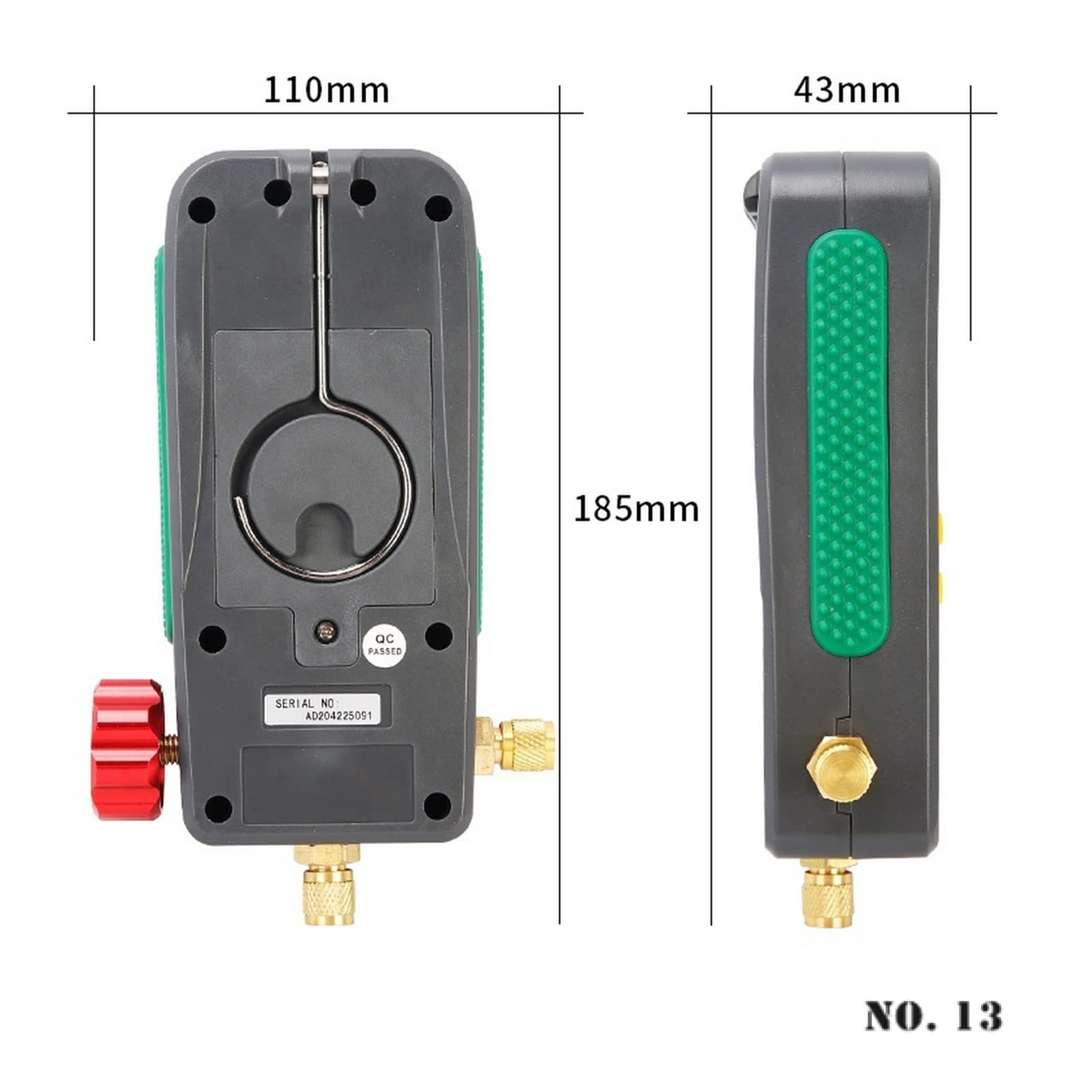 Dy518 517 549. Kühldruckmessgerät Krümmer Digital Vakuummesser Druck Freon Manometer Temperatur Tester,Hohe Präzision