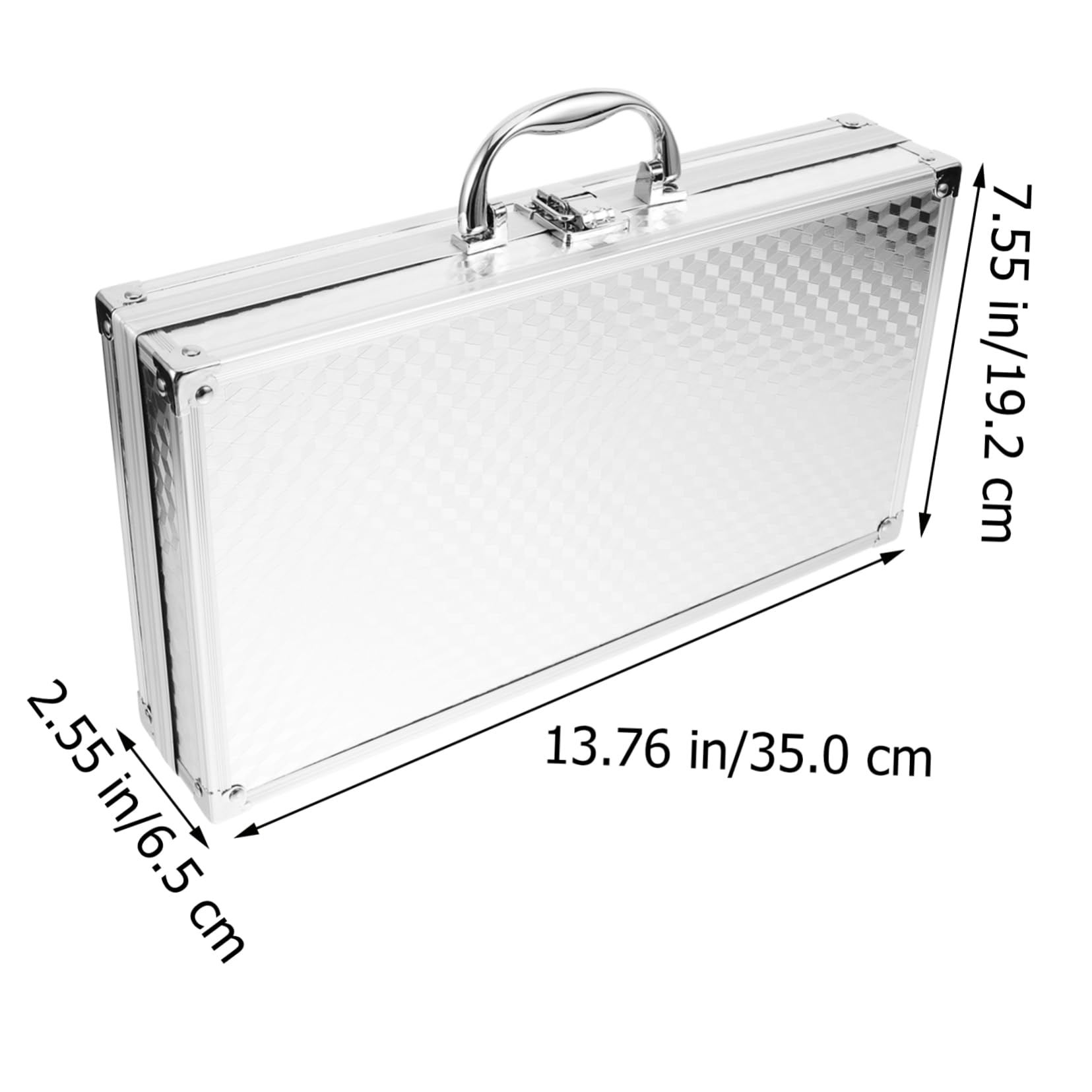 Custodia Microfono in Alluminio Leggera Compartimento Per Scheda Audio 35x19.2x6.5cm, Per Trasporto in Concerti e Eventi Musicali
