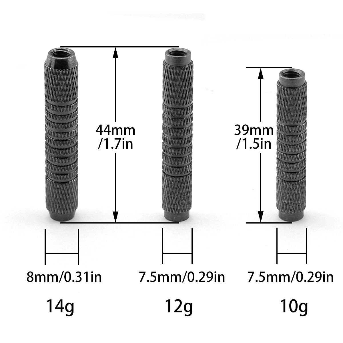 Lot De 9 Barils De Fléchettes De Rechange – 10 G, 12 G, 14 G, En Métal Durable