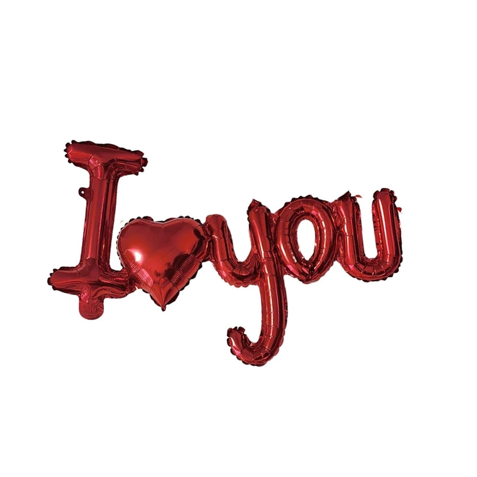 Ballons cœur rouge Je t'aime x20 pour décoration romantique