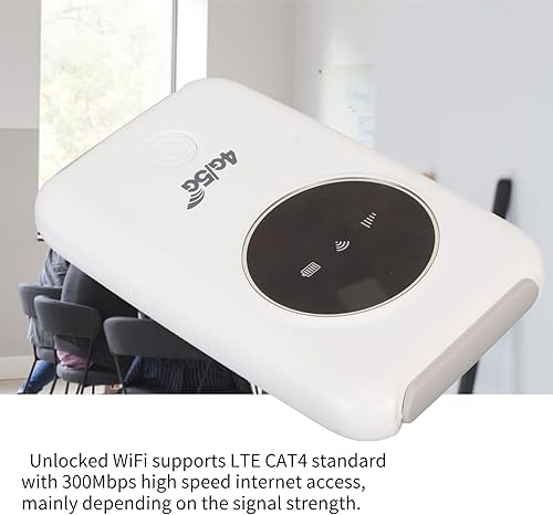 Miniatura 6 de Módem USB 4G LTE, enrutador móvil desbloqueado de 300 Mbps con ranura para tarjeta micro SIM, punto de acceso móvil de bolsillo, hotspot portátil de