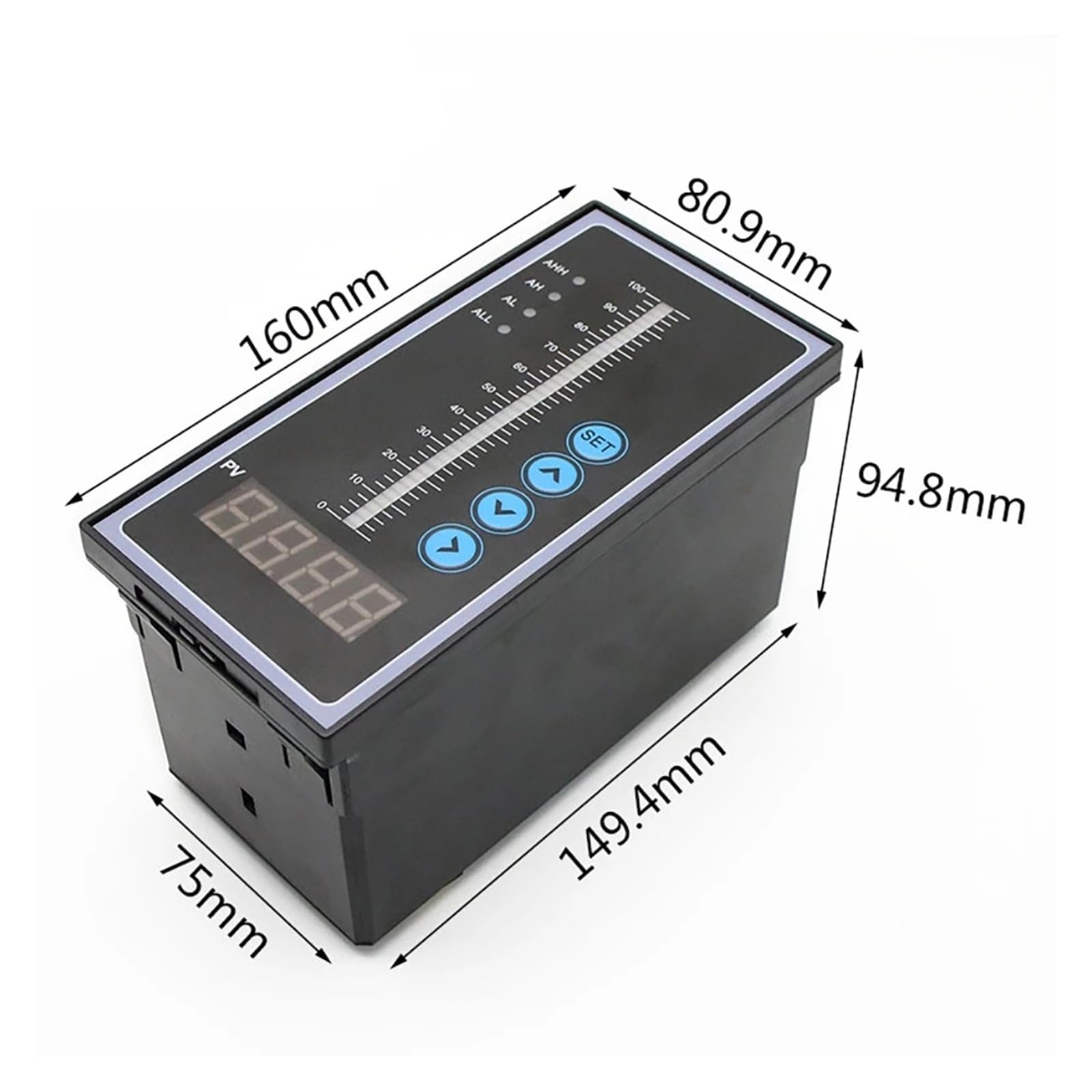 Transmisor de nivel Integral de salida de 4-20MA, sonda del Sensor de nivel de agua y aceite líquido, controlador de detección, interruptor de flotador de 1-10m for bomba(5m range 5m cable)